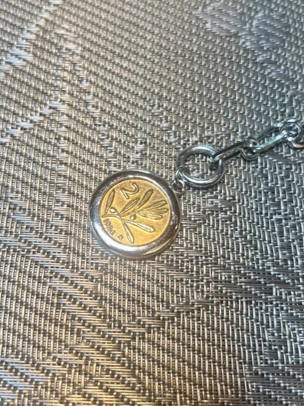 Ross-Simons Italian Bee Lira Coin Necklace Sterling Silver 20" - Picture 10 of 12